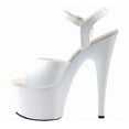 thumbnail image 3 of Pleaser Women's Adore-709/W/M Platform Sandal,White/White,12 M US, 3 of 5