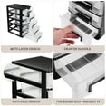 thumbnail image 4 of Miangastore Armoire de Rangement Multifonctionnelle à Cinq Couches Type Tiroir en Plastique Placard Portable Étui de Rangement Organisateur Porte-Babioles Hauteur 31,4 cm, 4 of 8