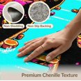 thumbnail image 6 of ODIKA Alfombra Motif Scatter Arcade Gamer Glowing Gamepad Border Cracked for Dining Room, Basement, Large Office, Non-Slip Chair-Friendly, 6 of 7