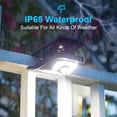 thumbnail image 5 of 2-Pack Outdoor Motion Sensor Lights, IP65 Waterproof, Clip-On & Wall-Mounted, Solar & USB Rechargeable, Wireless Security Lights for Fence, Deck, Garage, Patio, 5 of 6