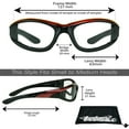 thumbnail image 3 of Bikershades Motorcycle Transitional Sunglass Day Night Riding Photochromic Red Clear, 3 of 6