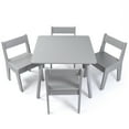 thumbnail image 5 of Humble Crew Modern Wood Child Table and 4 Chairs Set, Grey, 5 of 9