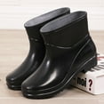 Tuphregyow Unisex Waterproof Rubber Rain Boots, Lightweight Non slip