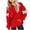 Red, variant on Posijego Girls Pullover Hoodies Bow Print Long Sleeve Cute Sweatshirts with Pocket Kids Girls Hooded Tops