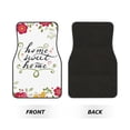 thumbnail image 2 of Balery Home Sweet Home Floral Juego de 4 Alfombrillas para Auto, Revestimientos de Caucho Resistente, Diseño Antideslizante, 2 of 7