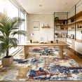 thumbnail image 5 of FairOnly Multicolor 8'x10'Abstract Machine Washable Area Rug Pet Friendly Low Pile Non Slip Contemporary Floor Rug for Living Room Bedroom Kitchen, 5 of 8