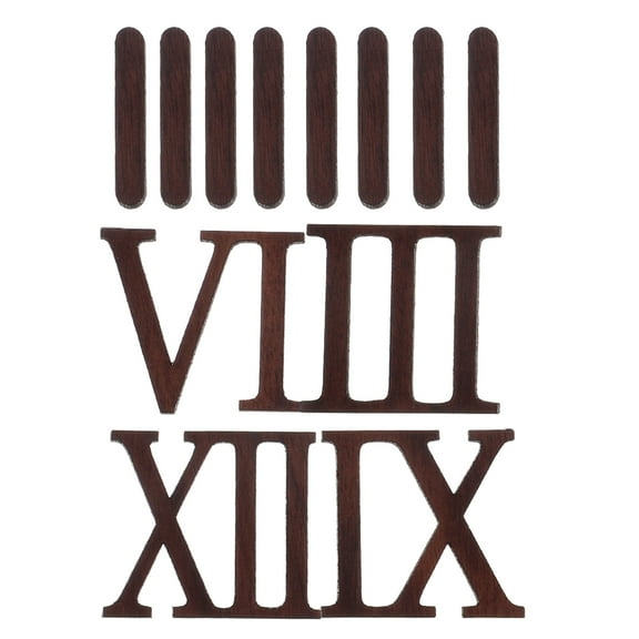 DIY Roman Numeral Wall Clock Wooden Clock Numerals Clock Number Clock Numeral Replacement Parts for Clock Making Clock Repair Accessories