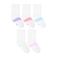 thumbnail image 4 of Hanes Girls Crew Socks Value Pack, 5-Pack, Absolute Active Crew Socks for Girls, 4 of 7