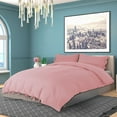 thumbnail image 3 of PiccoCasa 3 Piece Bow Tie Duvet Cover Bedding Set with 2 Pillowcases Queen Pink, 3 of 6
