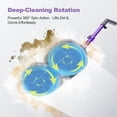 thumbnail image 3 of Vperac F6 Scrubbing Steam Mop with Rotating Pads, Lightweight Spin Steam Mop for Home, 23FT Cord, LED Headlights, Self-Standing & Washable Pads, Mop for Hard Floor/Laminate/Marble, 3 of 9