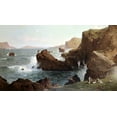 thumbnail image 2 of Hill, Thomas 32x20 Black Ornate Wood Framed with Double Matting Museum Art Print Titled - Picnic By The Sea, 2 of 4