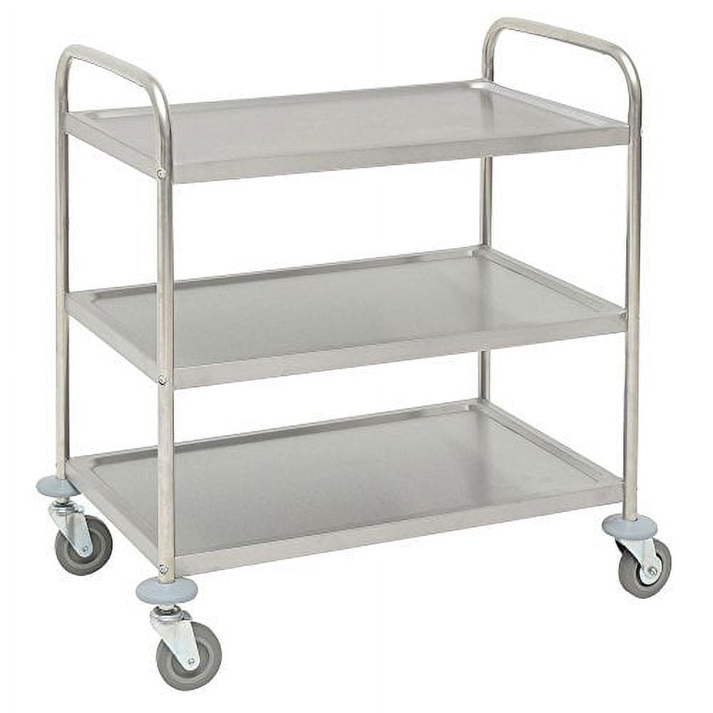 Jubilee Heavy-Duty 3-Tier Utility Service Cart with Wheels, 40.25 x 38.5