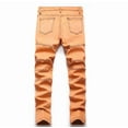 thumbnail image 3 of Keevoom Boys Fashion Slim Jeans Wrinkled Stretch Fit Denim Pants, 3 of 5