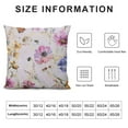 thumbnail image 5 of COMIO  Flowers Pattern Bed Pillow Covers Envelope Closure End Pillow Encasement, 5 of 5