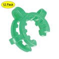 thumbnail image 1 of Unique Bargains Lab Joint Clip Plastic Clamp Mounting Clips Green 12Pcs Green 1.38' x 0.47', 1 of 8