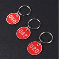 thumbnail image 6 of Dalidasy 30 Key Ring Label, Metal, Storage Label, Aluminum Plate, Plate, Used To Wear Pendant ( Red, 1- 30 ), 6 of 10