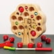 thumbnail image 1 of Juguete de habilidad motora fina para niños pequeños – Juguete magnético para árbol frutal para recoger manzanas – Rompecabezas de clasificación de colores y formas de madera – Juguete educa, 1 of 5