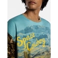 thumbnail image 4 of Kacey Lee Men's and Big Men's Space Cowboy Graphic Tee, Sizes S-2XL, 4 of 5