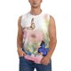 thumbnail image 1 of Balery Butterfly And Flowers Camisetas sin mangas para hombre, absorbe la humedad y protege contra el mal olor.-XX-Large, 1 of 7