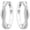 B-Silver, variant on Hoop Earrings for Women Twisted Hoop Earrings 925 Sterling Silver 5A CZ Infinity Huggie Hoops Jewelry Gift for Her