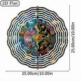 thumbnail image 3 of 3D Rotating Wind Chime _  Wheel of the Year Zodiac _- 10*10 Inch Stainless Steel Wind Spinner for Yard, Garden, Outdoor Decor - Multicolor Holiday Decoration, 3 of 10