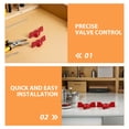 thumbnail image 3 of Hytrove 6Ud Universal Para De Cierre En Exteriores Fabricado En Material Duradero Rojo, 3 of 7