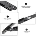 thumbnail image 4 of FONDOTIN 2pcs Square Iron Shelf Bracket Black Support for DIY Enthusiasts Practical, 4 of 8