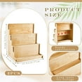 thumbnail image 3 of GHSDFBB 2 Pcs 3 Tiered Greeting Card Holder Display Wooden Craft Brochure Show Greeting Card Display Stand Sticker Display Stand Card Organizer Racks for Table Tabletop Vendors Retail Counte, 3 of 7