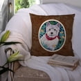 thumbnail image 3 of Carolines Treasures 7066PW1414 Westie Fabric Decorative Pillow  14Hx14W multicolor, 3 of 4