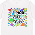 thumbnail image 4 of Inktastic 100 Days of School Colorful Stars Boys or Girls Long Sleeve Toddler T-Shirt, 4 of 5