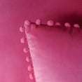 Ashler Decorative Soft Velvet Throw Pillow Cushion Covers with Pom Poms