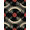 Black Cream Red, Pattern 4, variant on Design&I 3'x5' Washable Area Rug Circle Music Retro Turntable Spinning Record Tonearm Motif Vinyl for Home Office, Hallway, Low Profile & Durable Daily Traffic Ready
