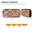 thumbnail image 5 of Xixirimido Swirl Hippie Flower Pattern 17" Backpack Set with Lunch Bag, Pen Case, and Water Bottle Carrier Kids Students Large Capacity School Bag 4Pcs Sets for Boy Girl, 5 of 6