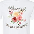 thumbnail image 4 of Inktastic Blessed to Be a Grandma Flowers T-Shirt, 4 of 5