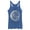 Royal Blue Heather, variant on Women's CHIN UP Halloween Witch Please Racerback Tank Top Purple Heather X Small