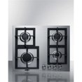 thumbnail image 1 of Summit Appliance GCJ4SS Plaque de Cuisson à Gaz en Acier Inoxydable 24 Po. Grand 4 Brûleurs, Acier Inoxydable, 1 of 5