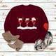 thumbnail image 4 of Pntutb Otoño e Invierno Mujer Navidad Impreso Jersey O-cuello Manga larga Blusa sólida tops Sudaderas Pntutb Pntutb-3573, 4 of 4