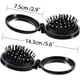 thumbnail image 2 of 2 piezas (negro) cepillos de pelo plegables con espejo de viaje, redondo, portátil, plegable, de bolsillo, mini peine para el pelo, compacto, tamaño de viaje, peine de masaje para hombres y mujeres Sailing Electrónica, 2 of 5