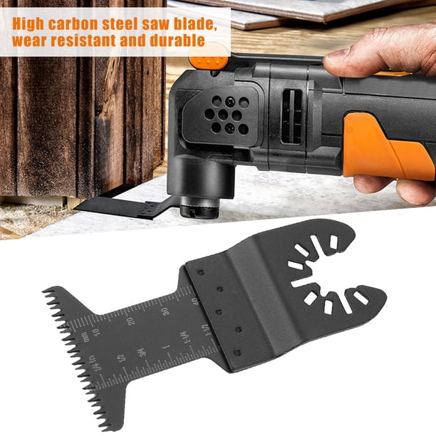 20Pcs 44mm Oscillating Saw Blades Metal Multitool Quick Release Cutting Blades Multi Herramienta oscilante Dientes Largos Hojas de Sierra para Bosch Dremel Fein, Cortar Juntas de Mármol y Concreto Ecomeon no
