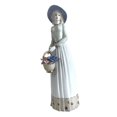 thumbnail image 1 of Estatua de dama de porcelana Figura de niña de cerámica Centro de mesa coleccionable Moderno Estilo D, 1 of 7