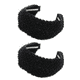 thumbnail image 1 of Diademas duras anchas, banda para el cabello hecha a mano Vintage de moda, diadema de punto de tela Retro para mujeres y niñas, accesorios para el cabello MFZFUKR CPB-DE-LYY765-2, 1 of 5