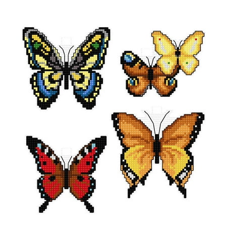 UPC: 4779055670273 | Butterflies 117CS Counted Cross-Stitch Kit