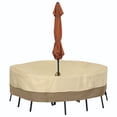 thumbnail image 1 of Classic Accessories Veranda Water-Resistant 70 Inch Square Patio Table & Chair Set Cover with Umbrella Hole, Outdoor Table Cover, 1 of 5
