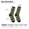 thumbnail image 2 of Balery Camouflage Dinosaur Calcetas Largas con Estampado para Hombre y Mujer – Suaves y Transpirables, Talla Única (US 5-11), 2 of 6