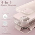 thumbnail image 3 of JETech Silicone Case for iPhone 15 Pro 6.1-Inch, Silky-Soft Touch Full-Body Protective Phone Case, Shockproof Cover (Light Pink), 3 of 6