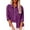 Purple, variant on BILIKEYU Women's Solid Color Collar Cotton Long Sleeved Shirt, Womens Tops, Fall Clothes for Women, Long Sleeve Shirts for Women