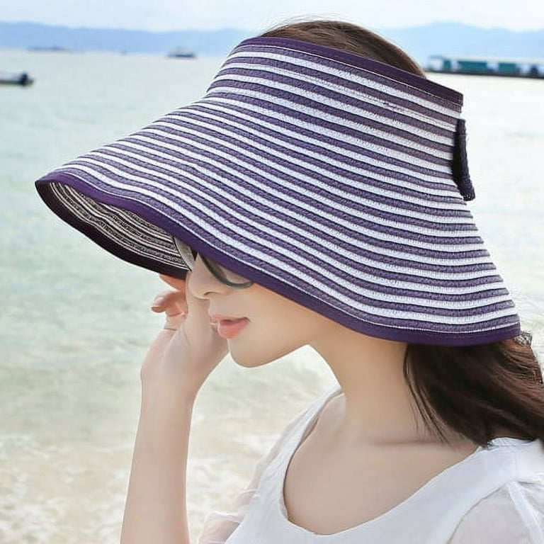 Rainbow Stripes Wide Brim Oversized Beach/straw/beach Hat for Women Large  Straw Hat Anti-uv Sun Protection Foldable Sun Shade Hat Cap Cover. 