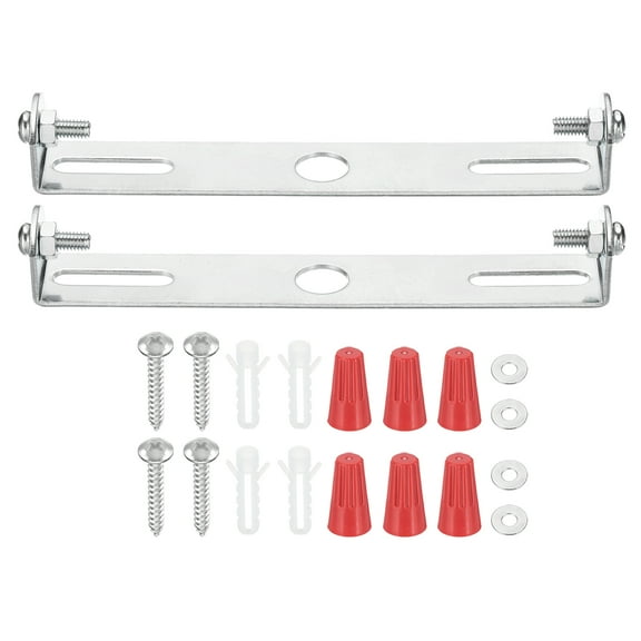 Uxcell 115mm (4.5") Universal Light Fixture Mounting Bracket Kit, 2 Set Light Crossbar Ceiling Light Plate with Screw for Wall Light Ceiling Light Pendant Chandelier