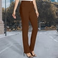 thumbnail image 5 of EDFBUYKRS Female Women Pants Casual Dress Pants Women Stretchy Straight Leg Solid Color Trousers with Pockets for Women's Business Casual Elastic Work Pants Xxl, 5 of 8