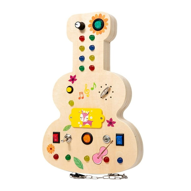 Interruptor de luces, tablero ocupado, juguete Montessori, habilidad motora fina, tablero sensorial de actividad para niños, juguete para niños de 3